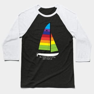 Hobie 16 Catamaran Sailboat Baseball T-Shirt